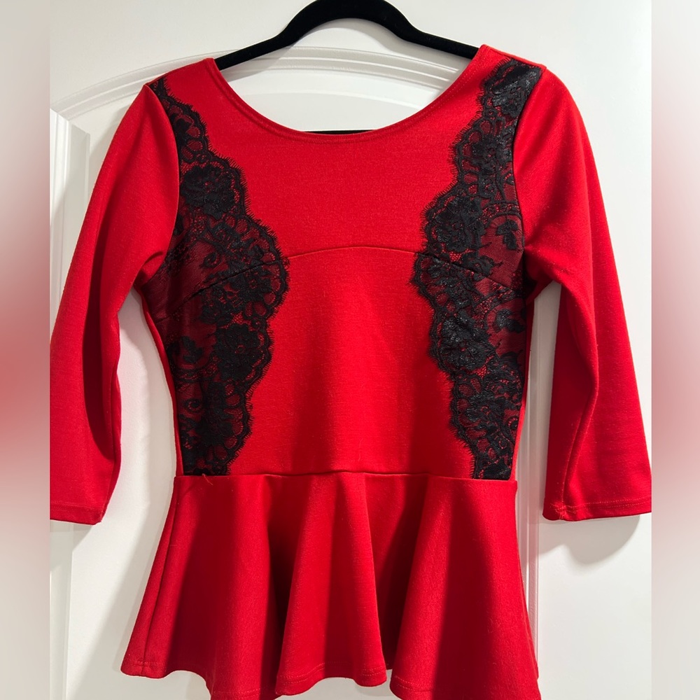 Lace detail shirt